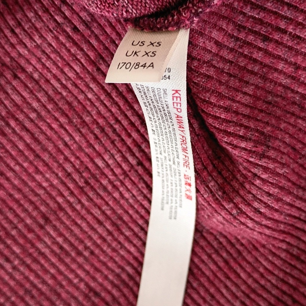 Anthropologie Saturday Sunday Burgundy Heathered Layered Top Boho Cozy Fits S/M - Picture 7 of 10
